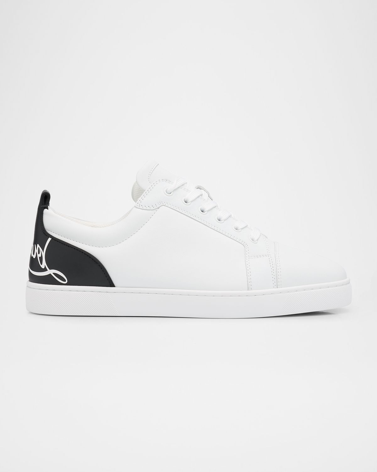 Christian Louboutin Men 's Fun Louis Junior Low-Top Leather Sneakers