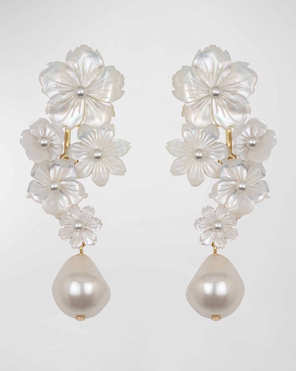 Jennifer Behr Makenzie Mother of Pearl Earrings