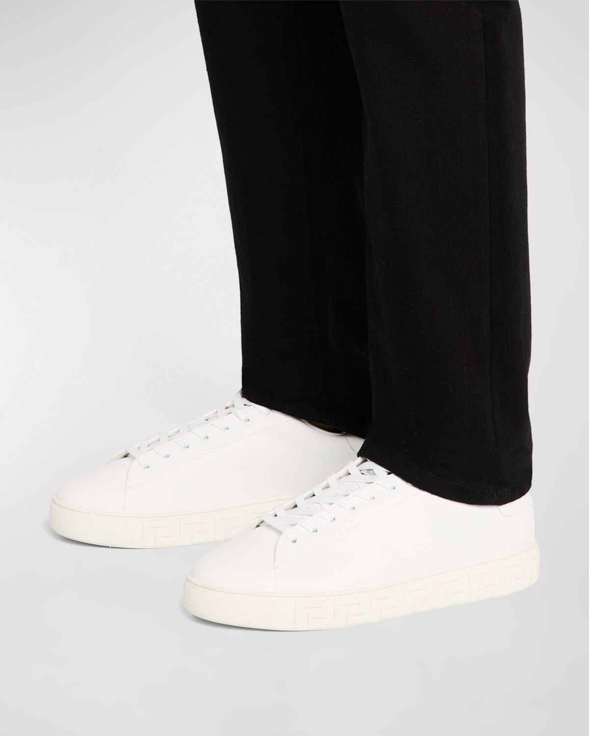 Versace Men 's Greca Low-Top Sneakers