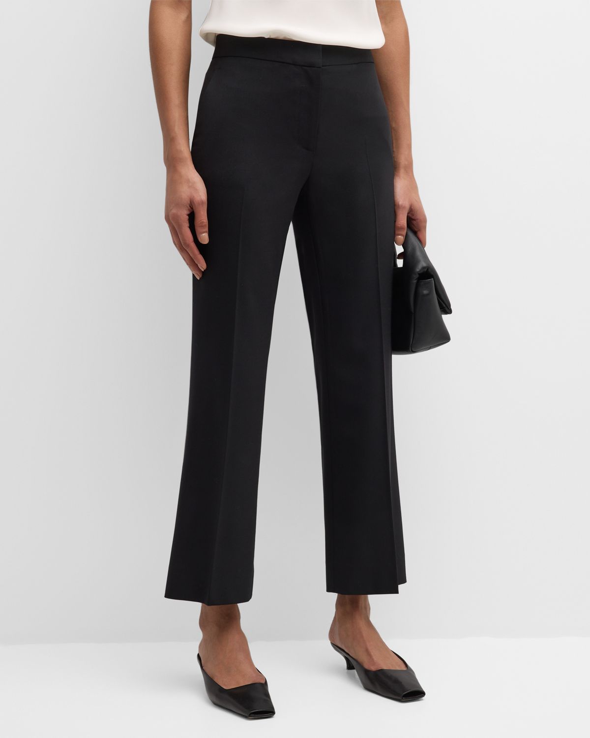 ARGENT Cropped Kick-Flare Seasonless Wool Trousers
