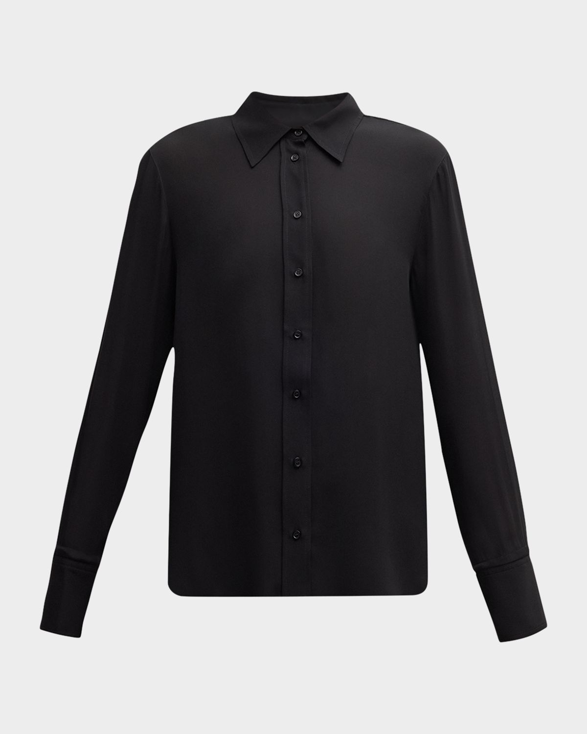 ARGENT Button-Down Double Georgette Blouse