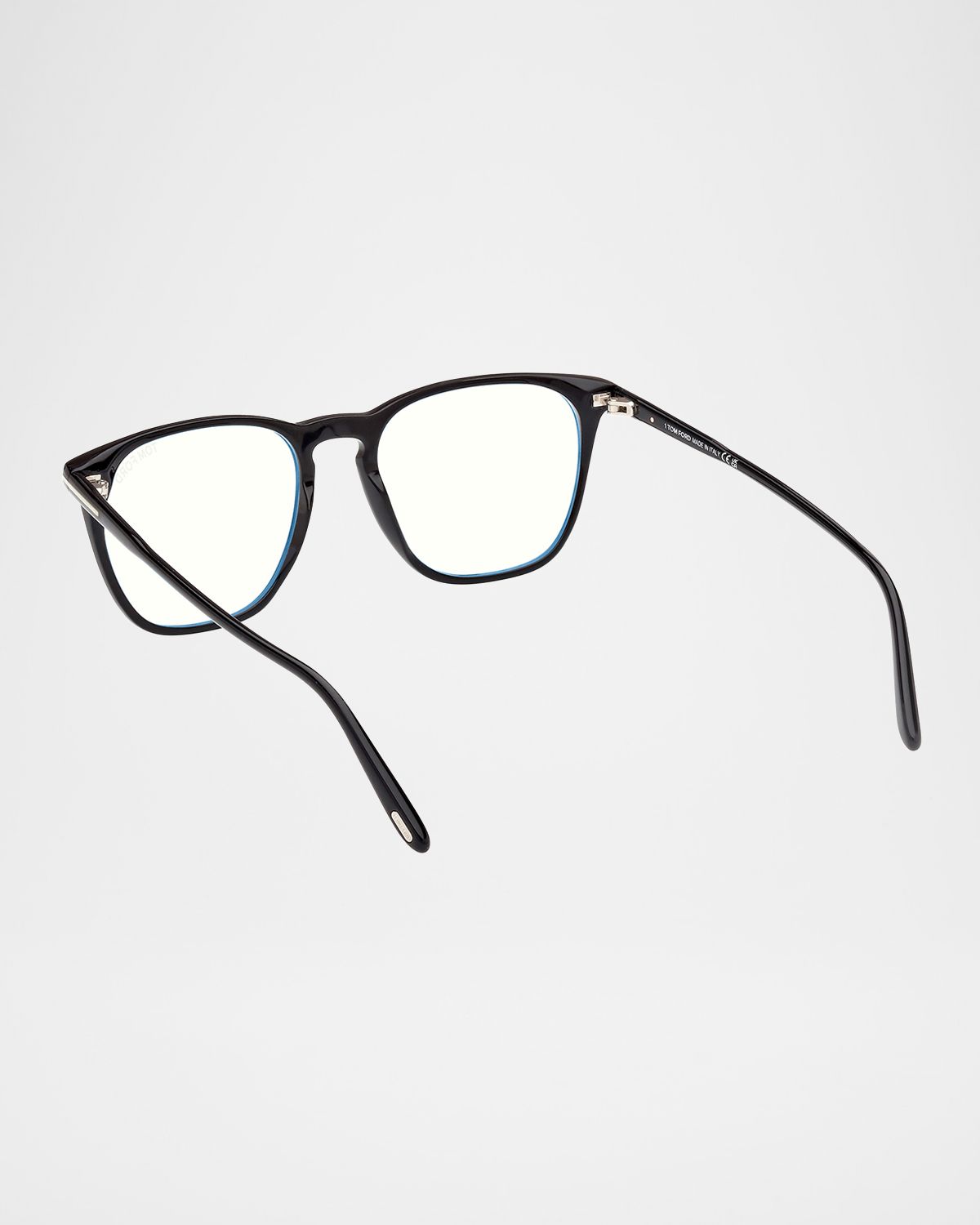 TOM FORD Men 's Acetate Square Blue Light-Blocking Glasses