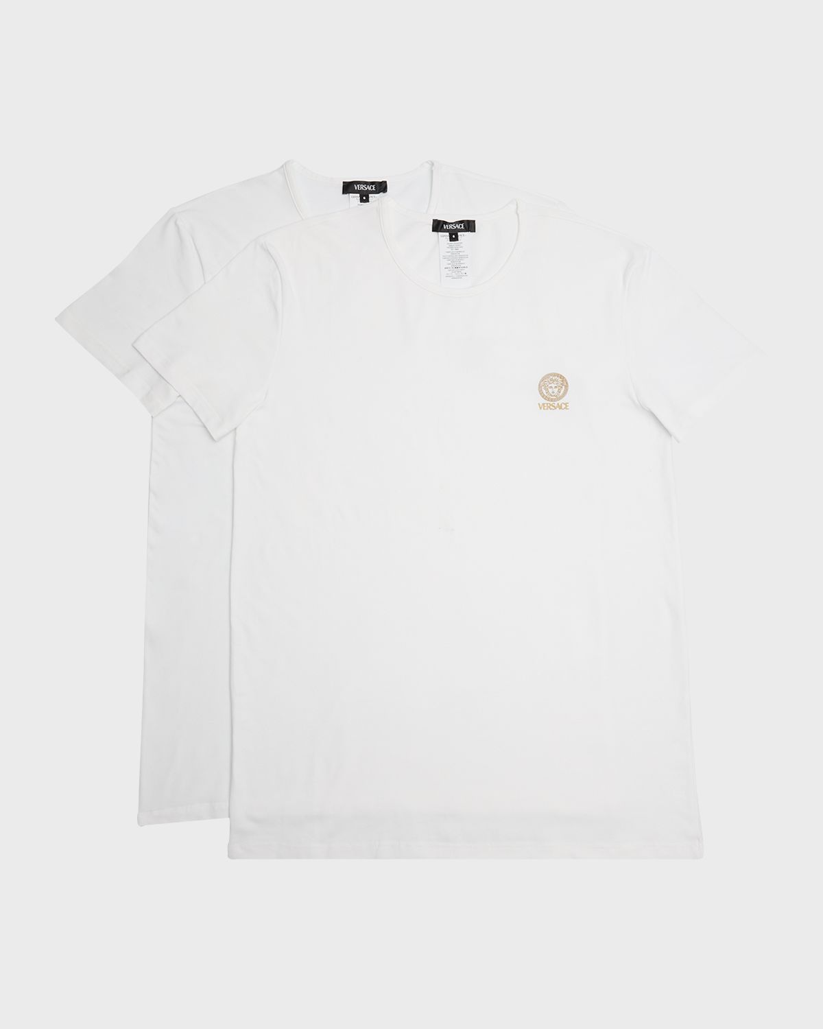 Versace Men 's 2-Pack Cotton Logo T-Shirts