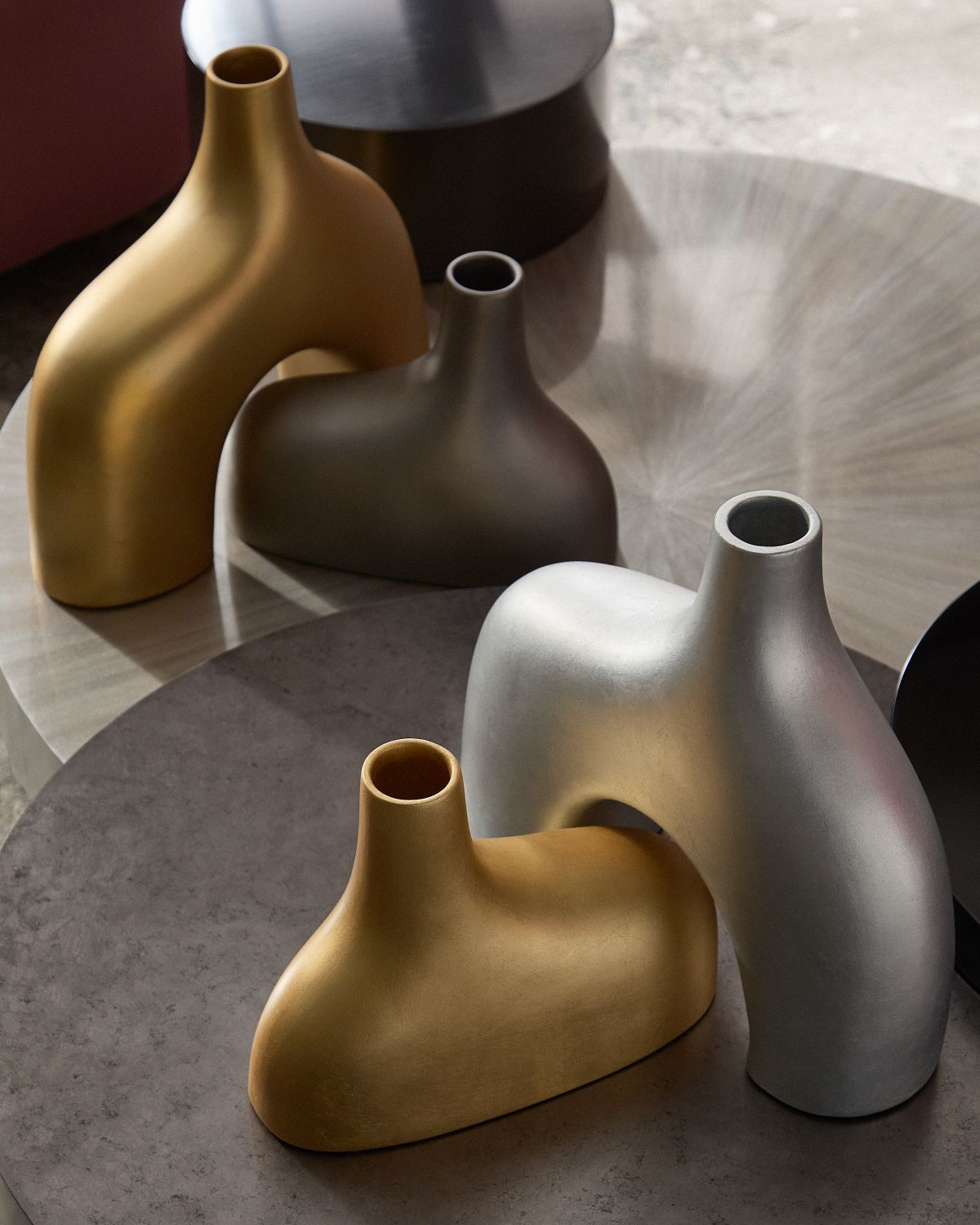 John-Richard Collection Large Enigma Vessel, Golden