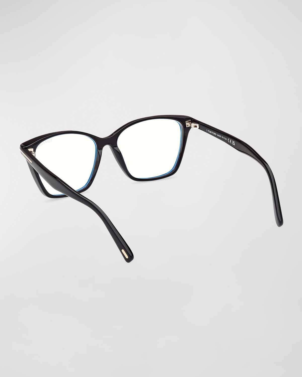 TOM FORD Blue Blocking Sleek Acetate Cat-Eye Glasses