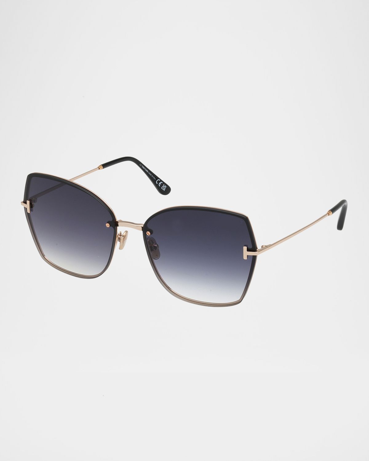 TOM FORD Nickie Metal Butterfly Sunglasses