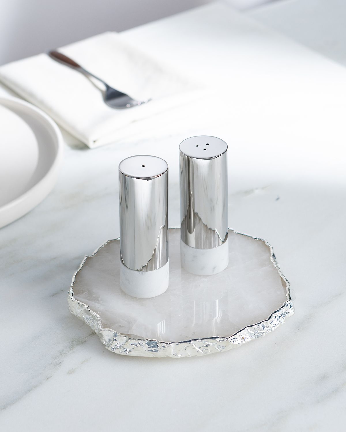ANNA New York Dual Marble Salt & Pepper Shakers | Thumbnail 3