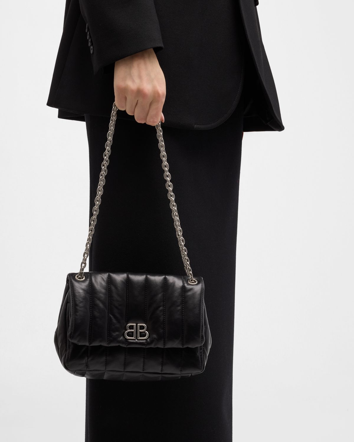 Balenciaga Monaco Mini Quilted Shoulder Bag