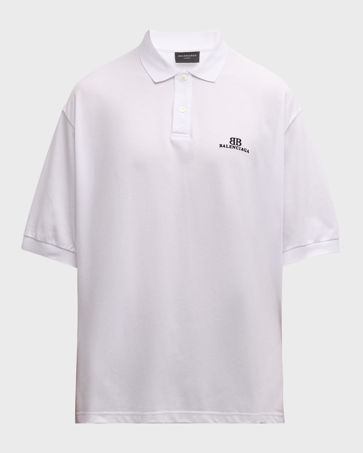 Balenciaga Men 's Oversized Polo Shirt