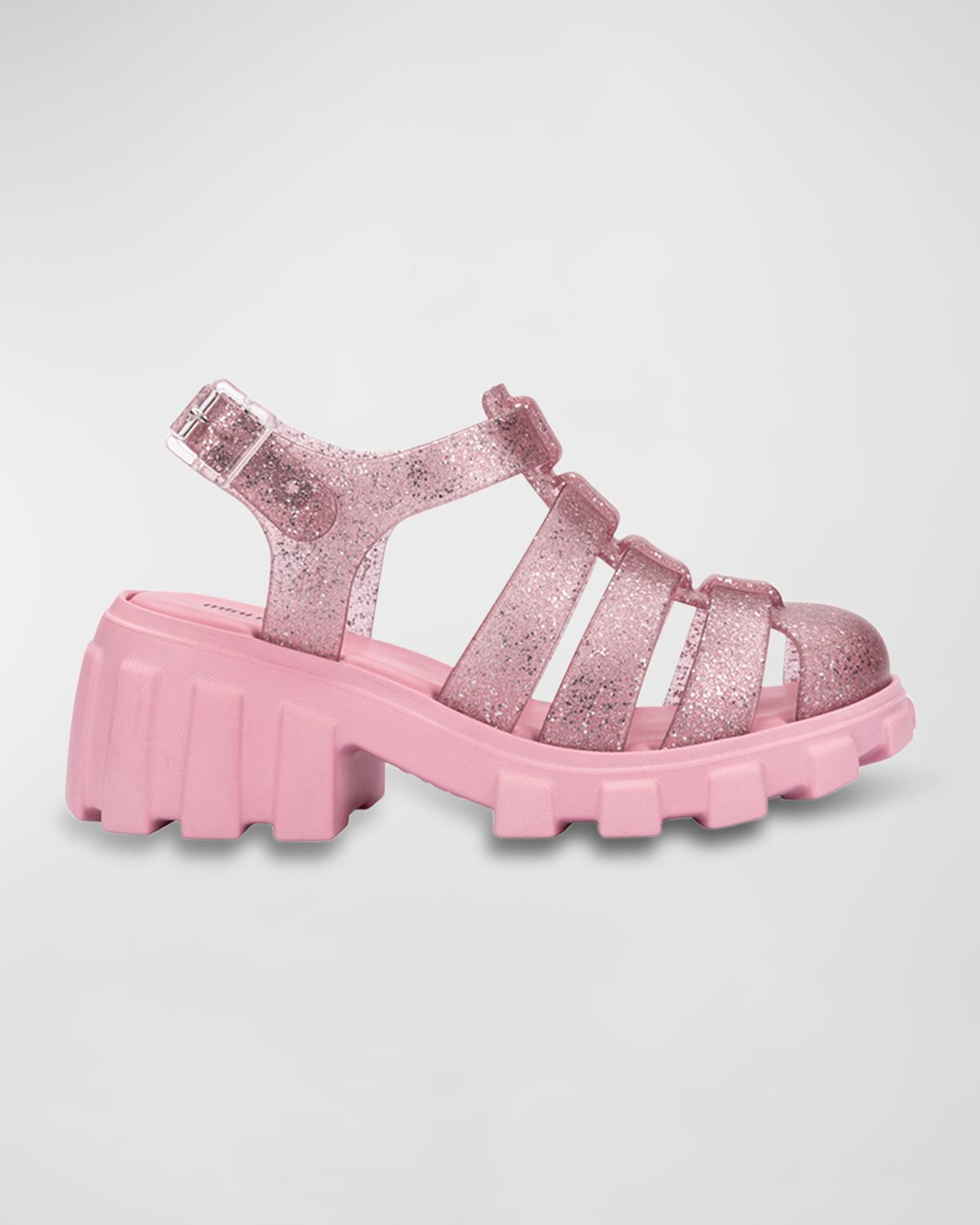 Mini Melissa Girl 's Megan Platform Sandals, Baby/Toddler/Kids | Thumbnail 5