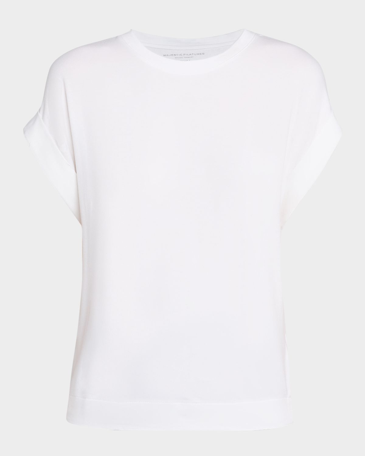 Majestic Filatures French Terry Rolled-Cuff Short-Sleeve Crewneck Tee | Thumbnail 6