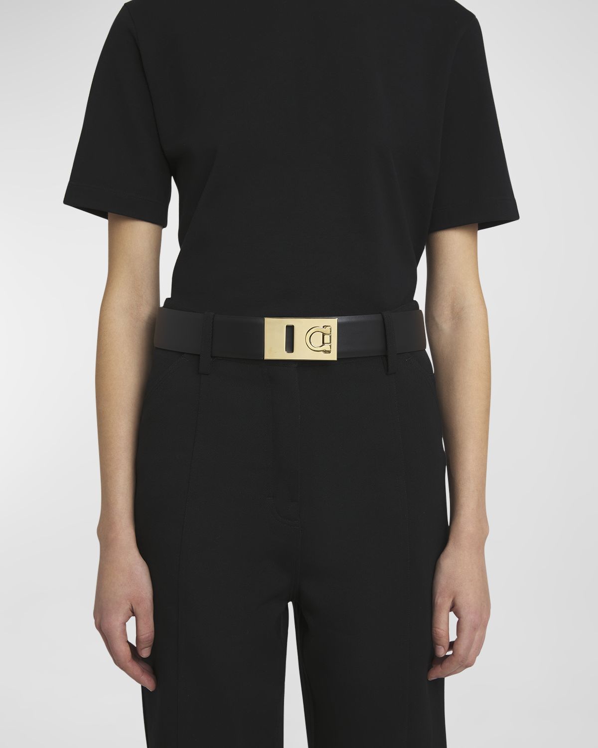 Ferragamo Hug Leather Belt