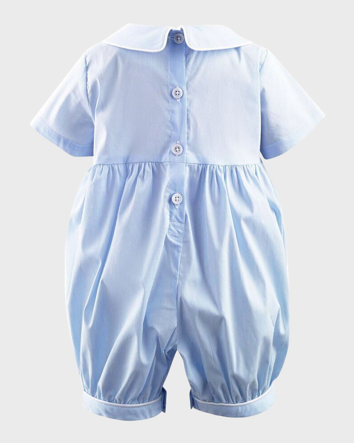 Rachel Riley Girl 's Bunny Smocked Babysuit, Size 3M-18M