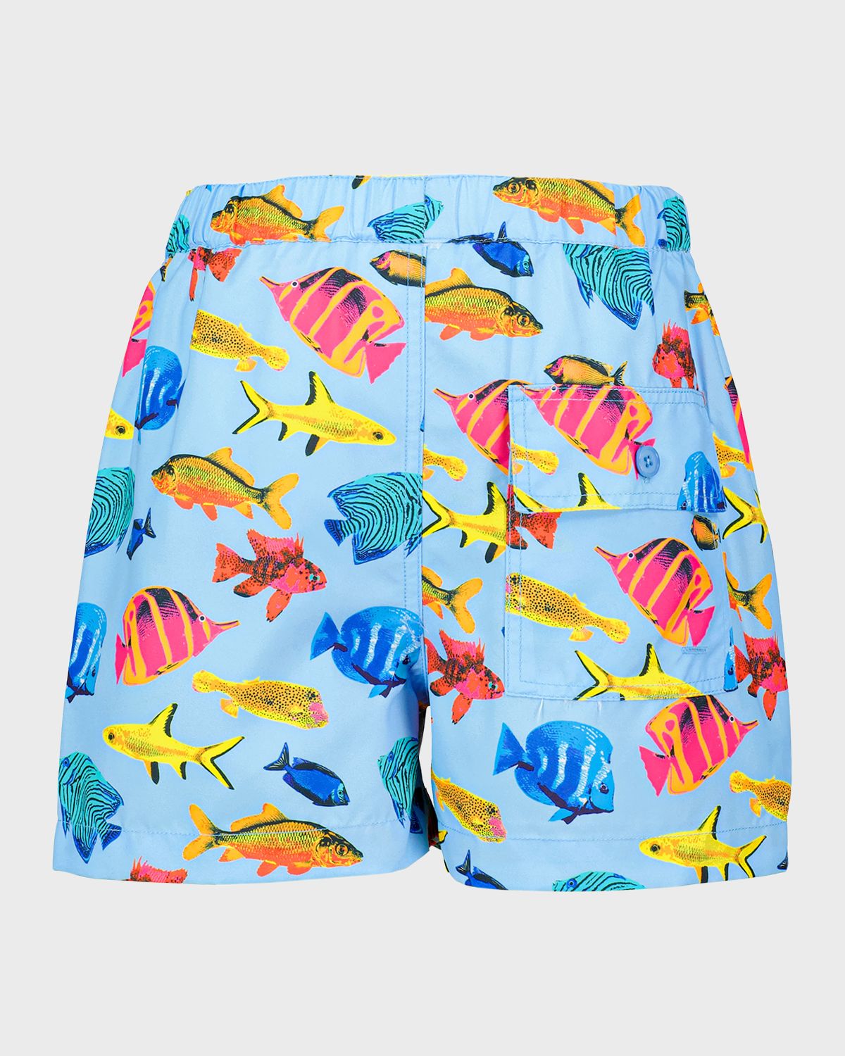 Rachel Riley Boy 's Tropical Fish Swim Shorts, Size 2-