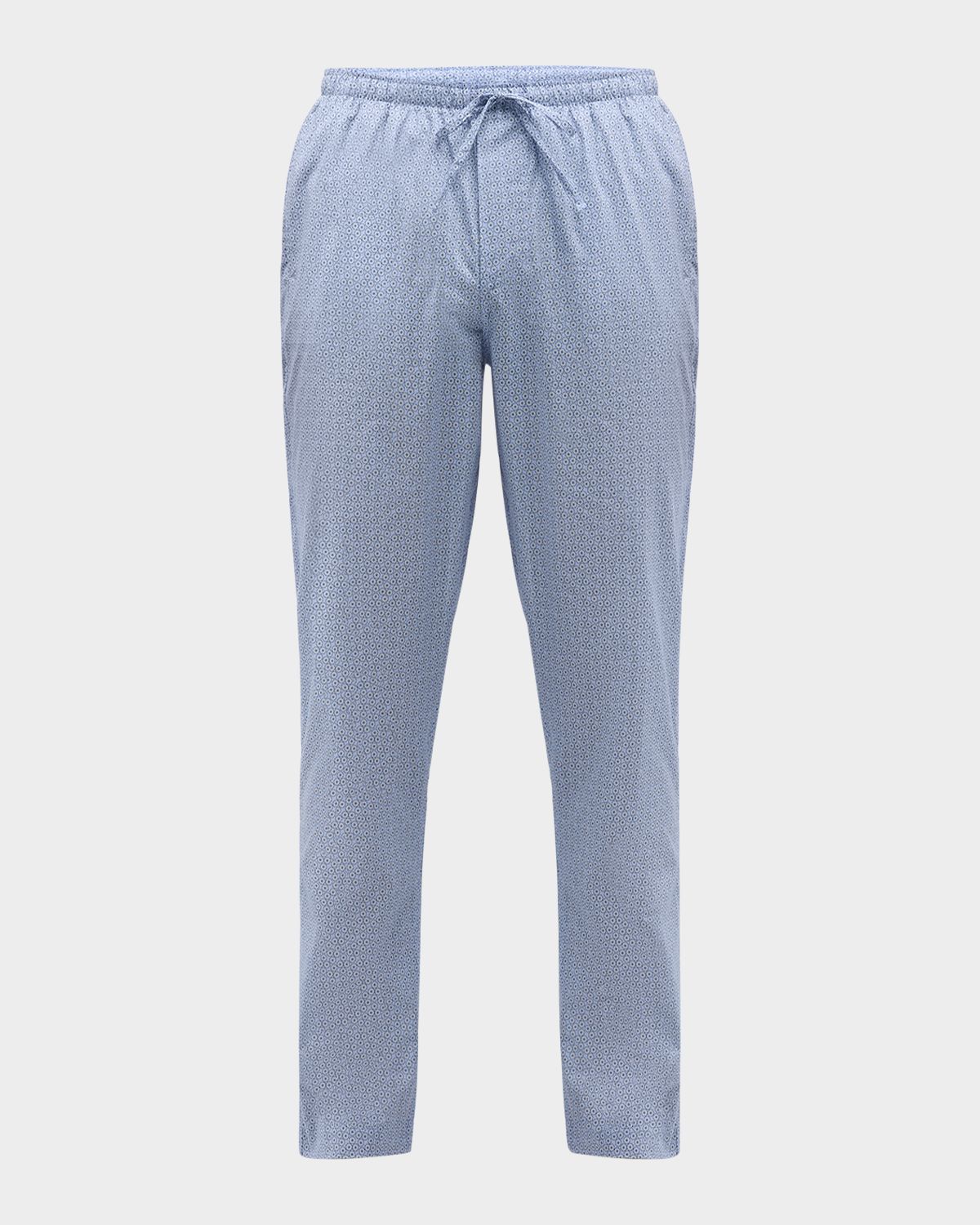 Zimmerli Men 's Long Geo-Print Cotton Pants