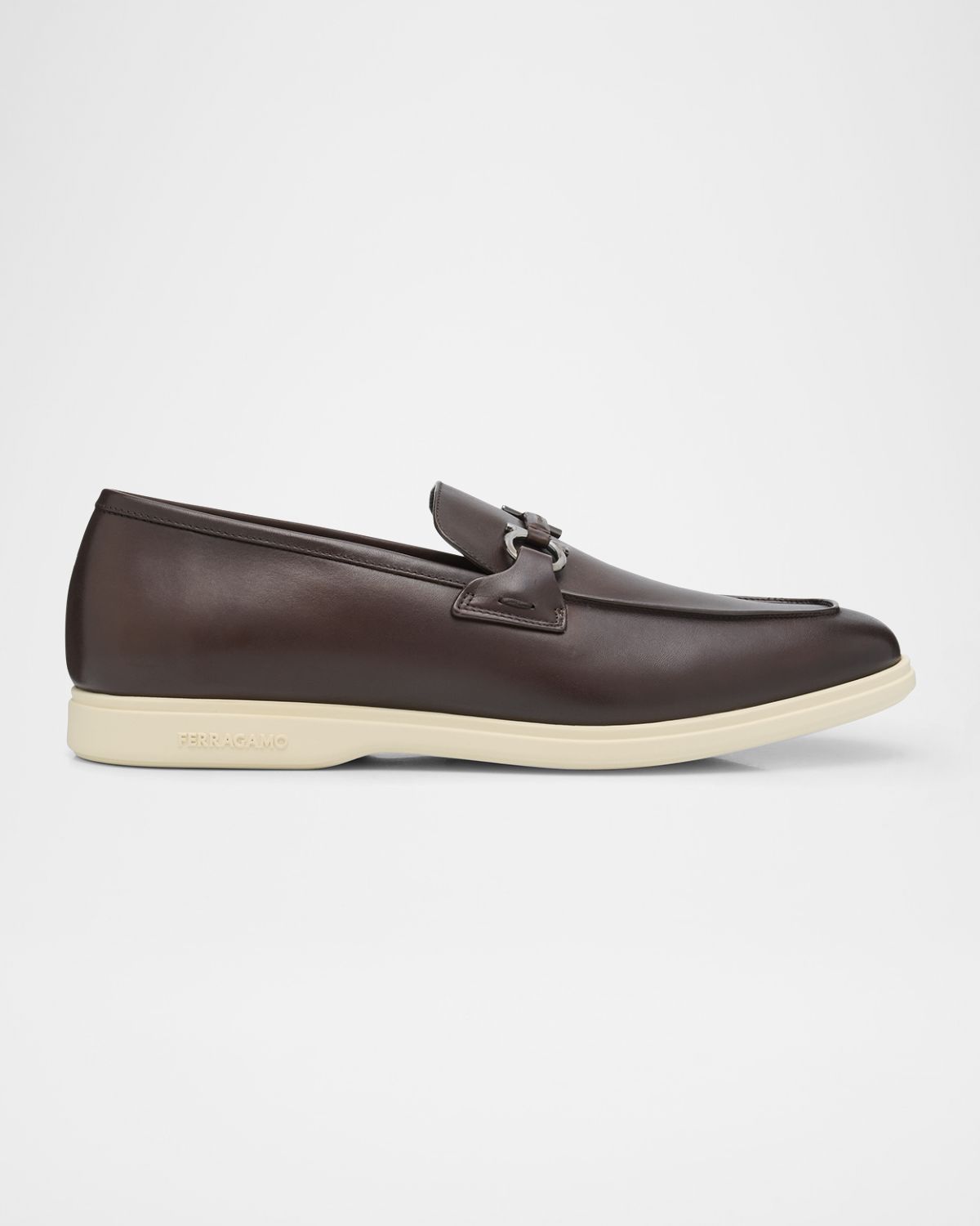Ferragamo Men 's Cosimo Leather Ganicni Bit Loafers