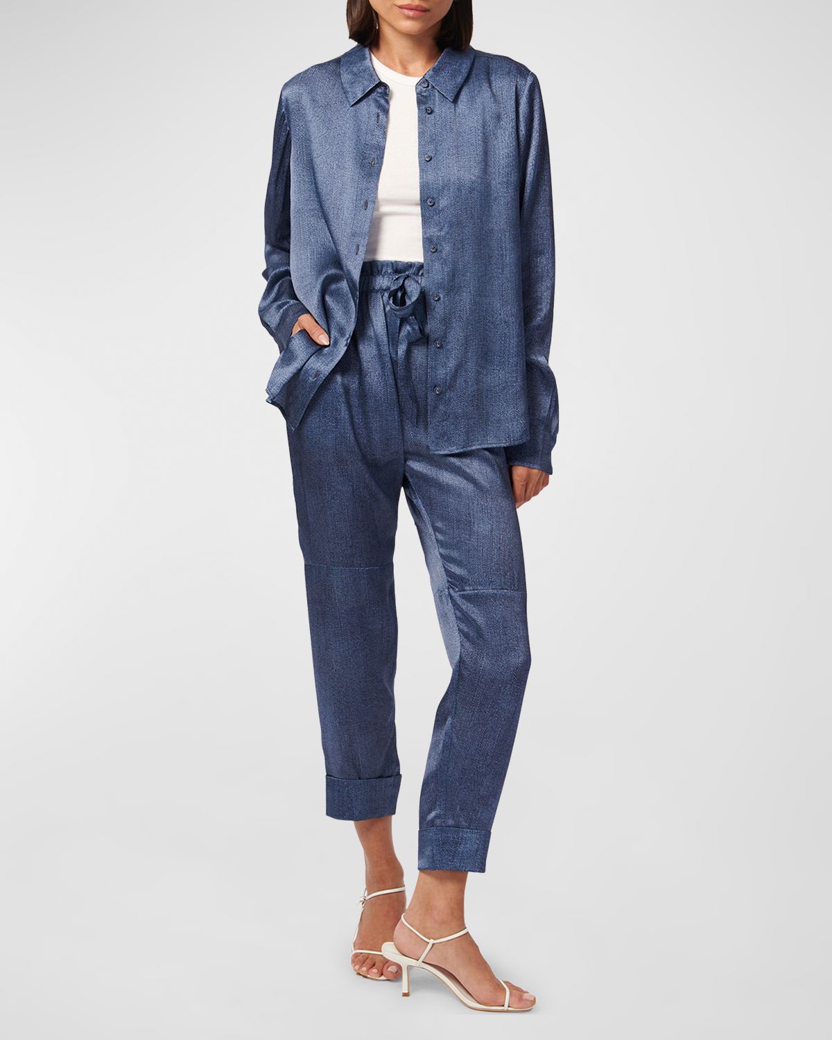 Cami NYC Crosby Silk Button-Front Blouse