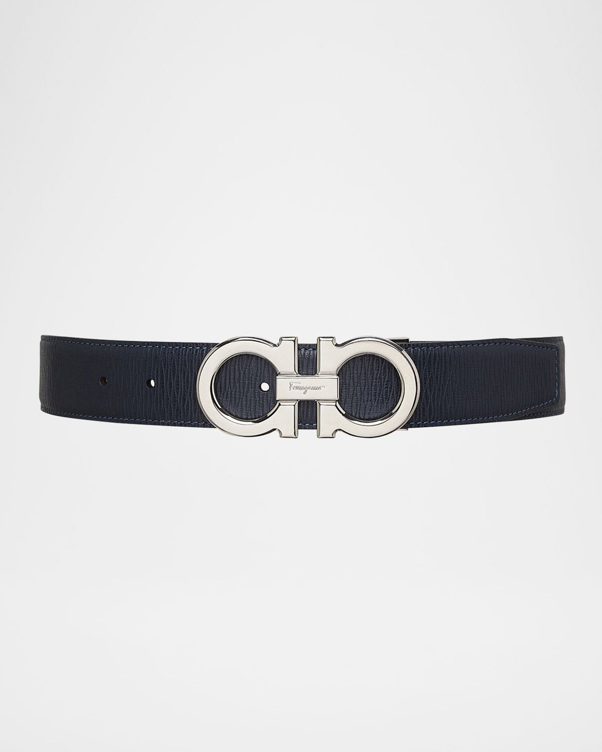 Ferragamo Men 's Reversible Leather Gancini-Buckle Belt