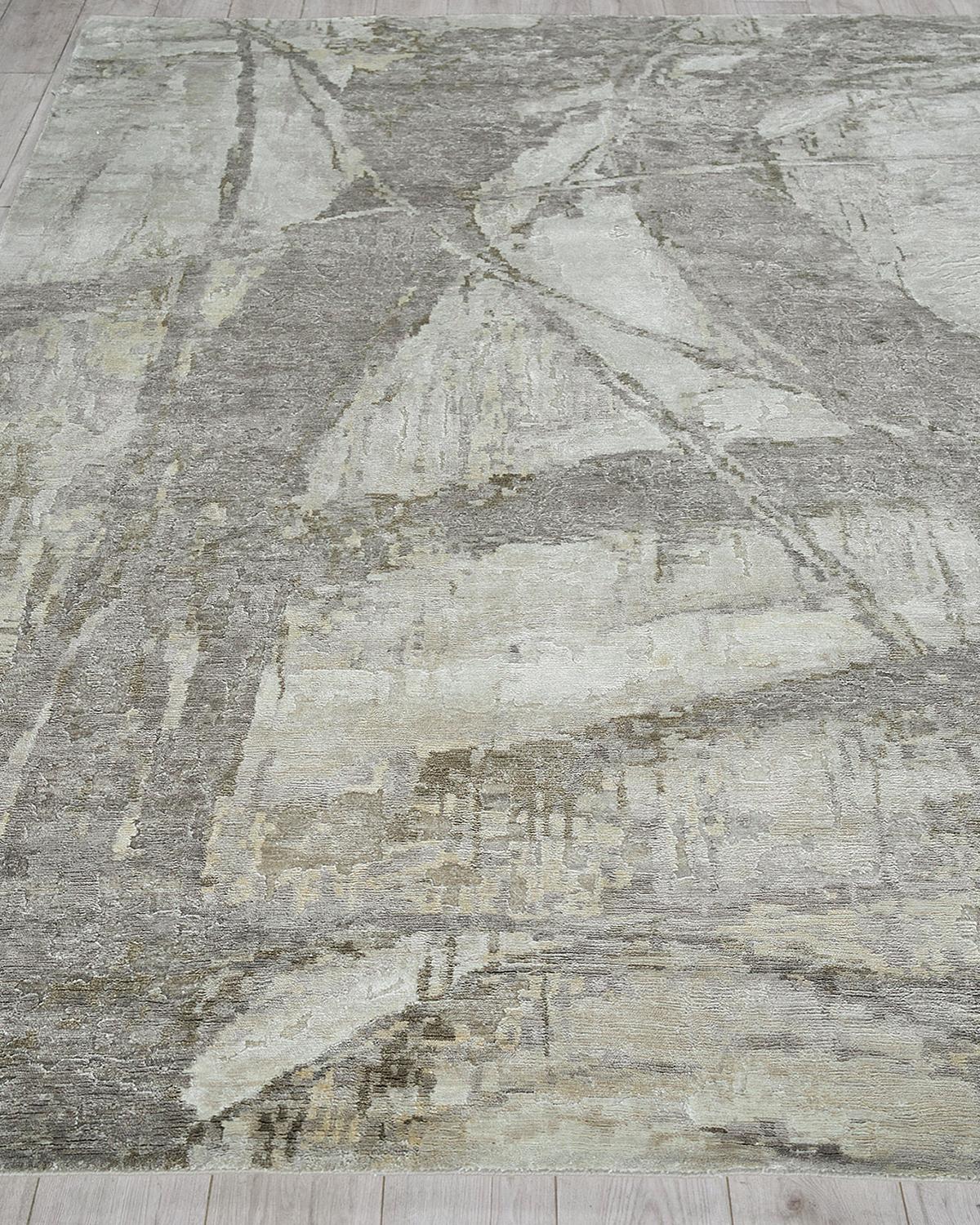 Exquisite Rugs Floor Art Hand-Knotted Beige Rug, 10 ' x 14 ' | Thumbnail 2 Exquisite Rugs Floor Art Hand-Knotted Beige Rug, 10 ' x 14 ' | Thumbnail 2