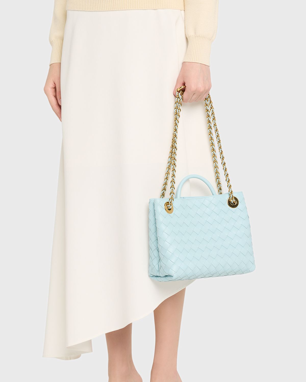 Bottega Veneta Small Andiamo Shoulder Bag with Chain Strap