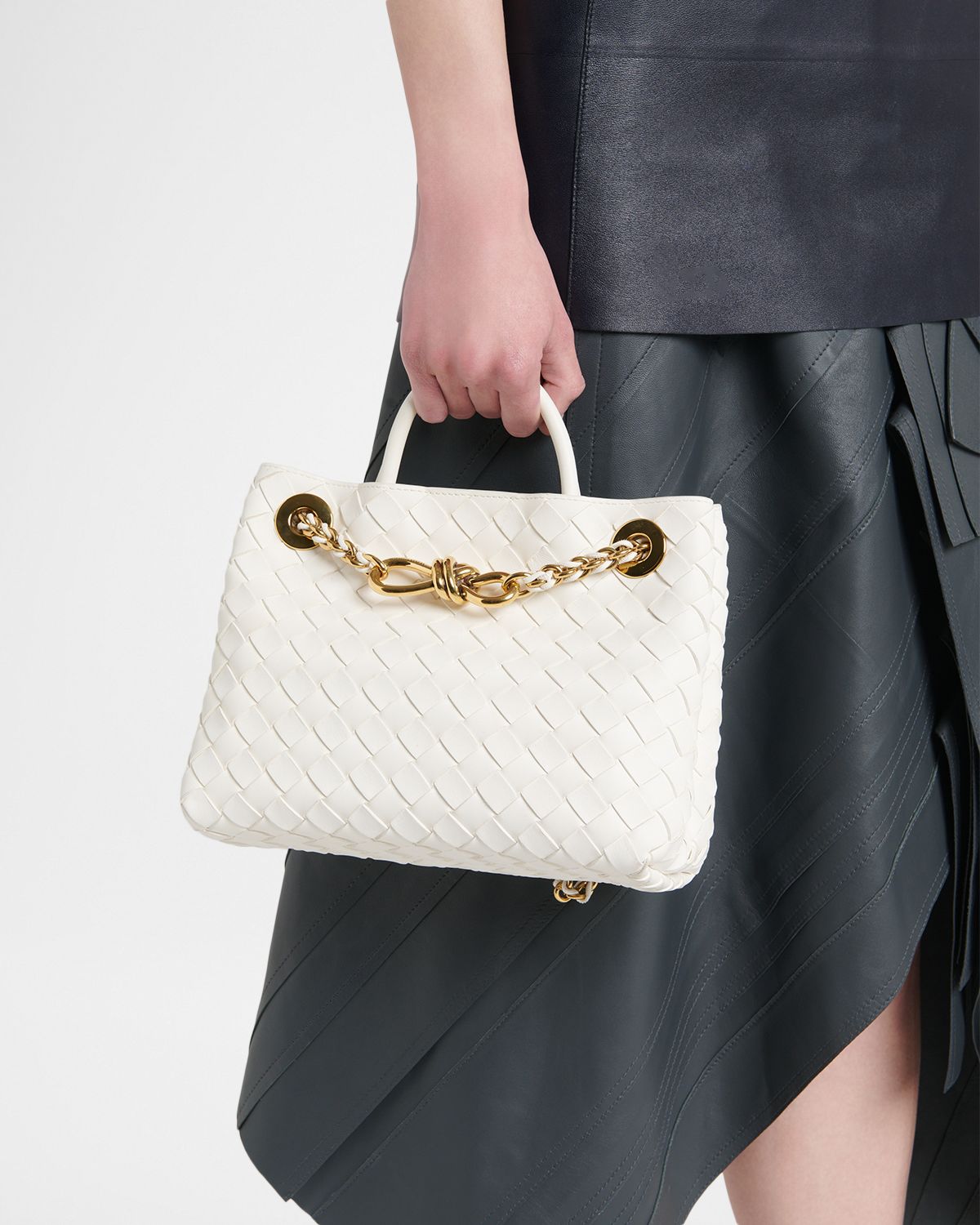 Bottega Veneta Small Andiamo Shoulder Bag with Chain Strap