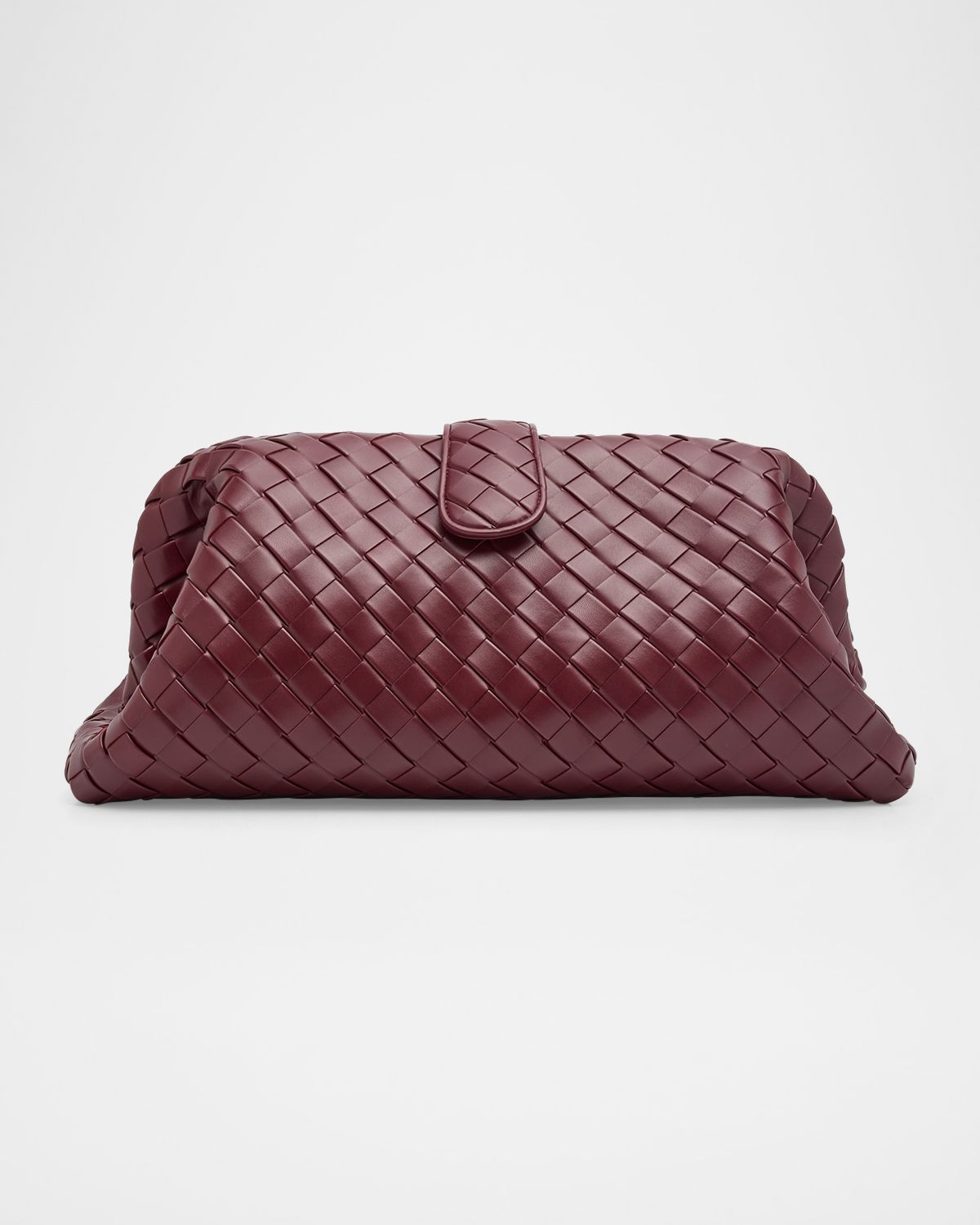 Bottega Veneta Maxi Lauren 1980 Leather Clutch Bag
