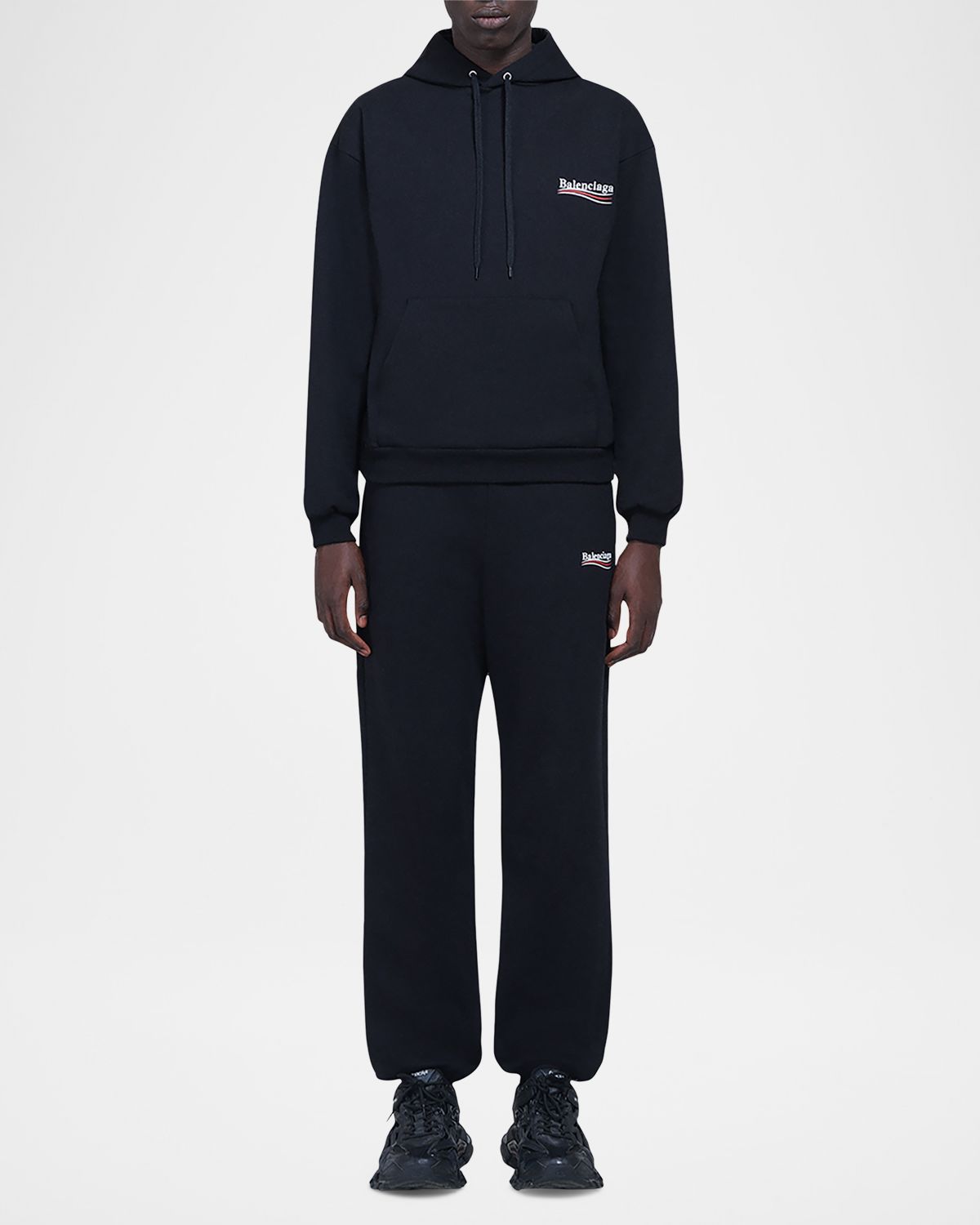 Balenciaga Men 's Political Campaign Logo Hoodie