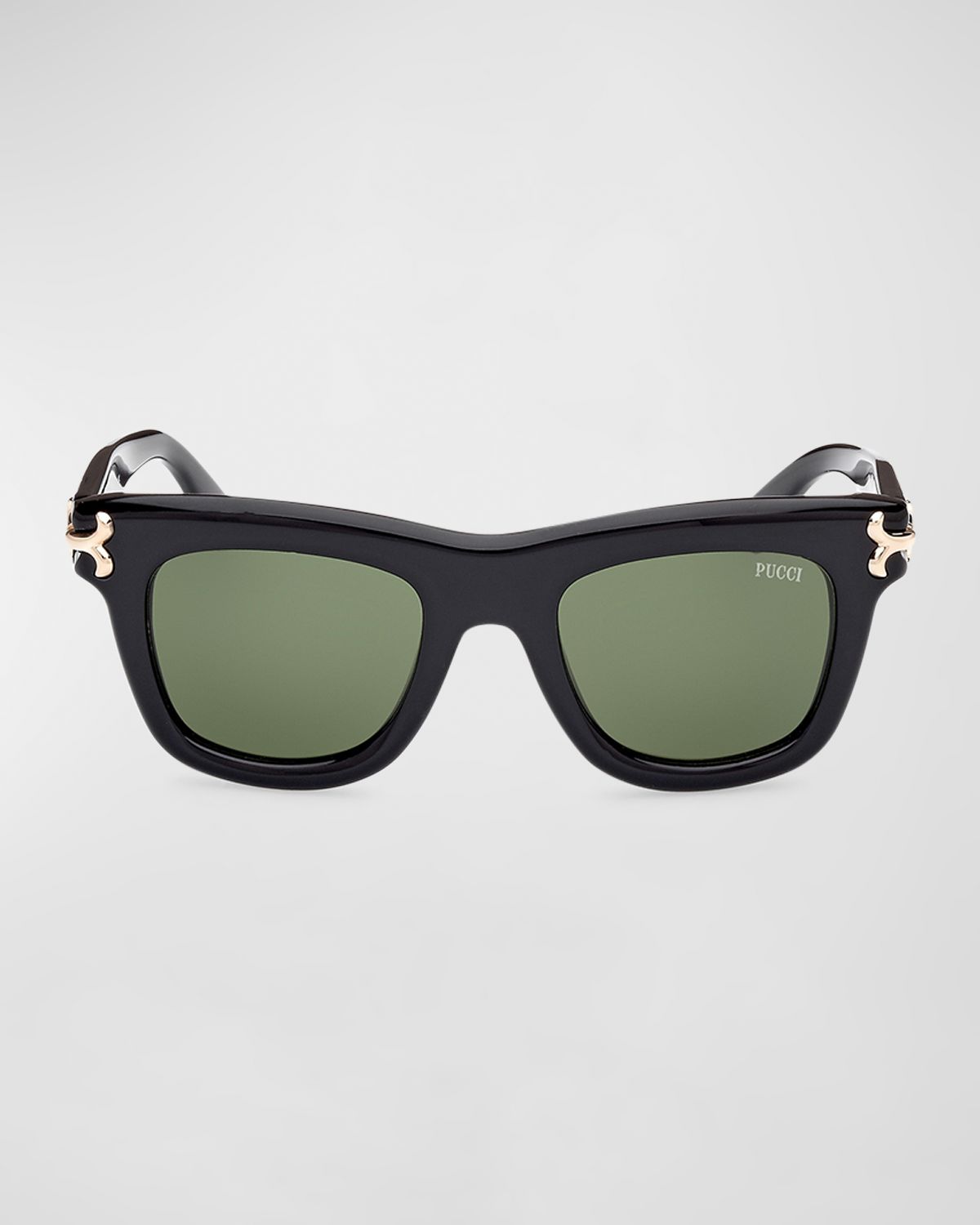 Pucci Logo Acetate Square Sunglasses
