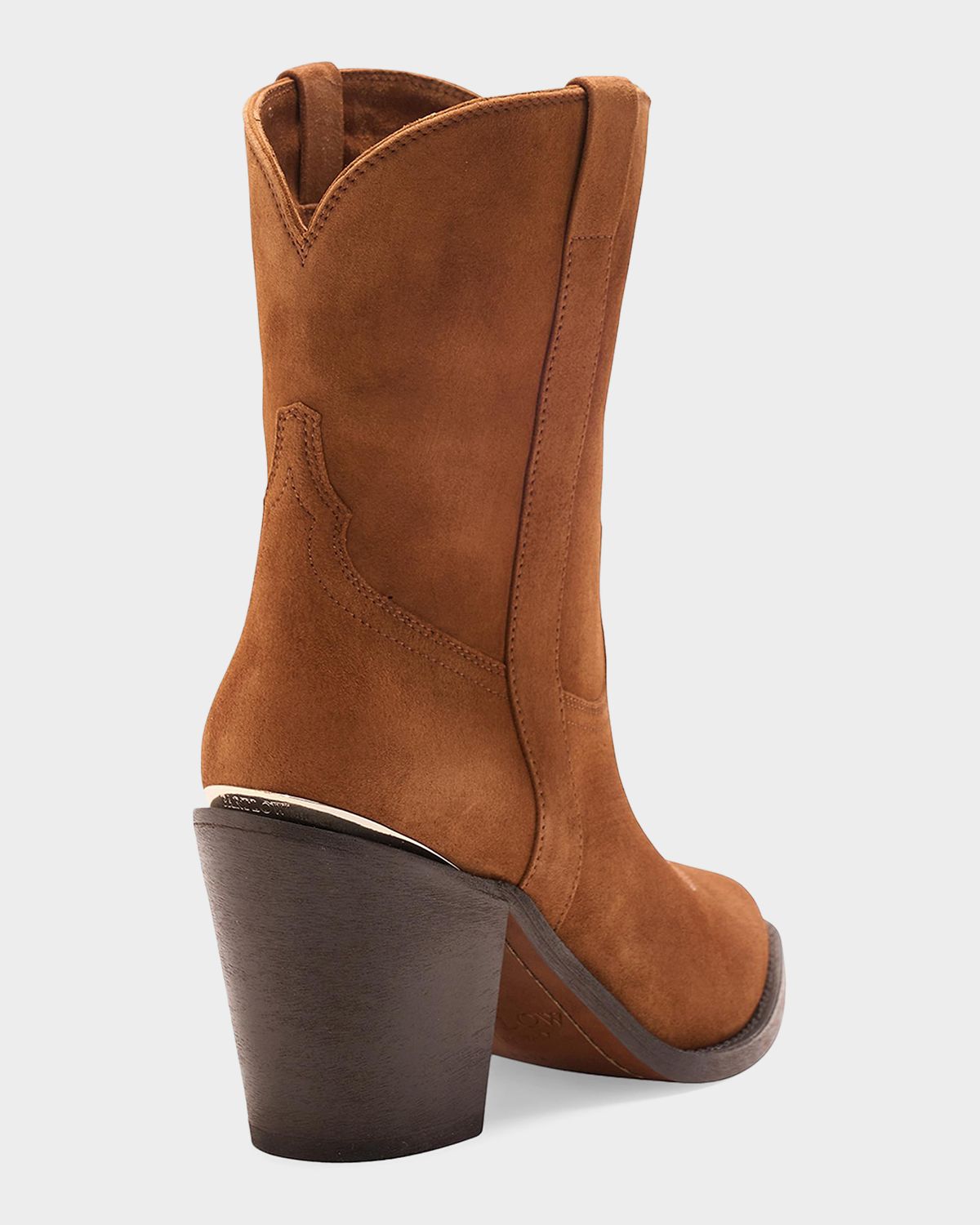 Partlow Leigh Anne Suede Western Ankle Booties