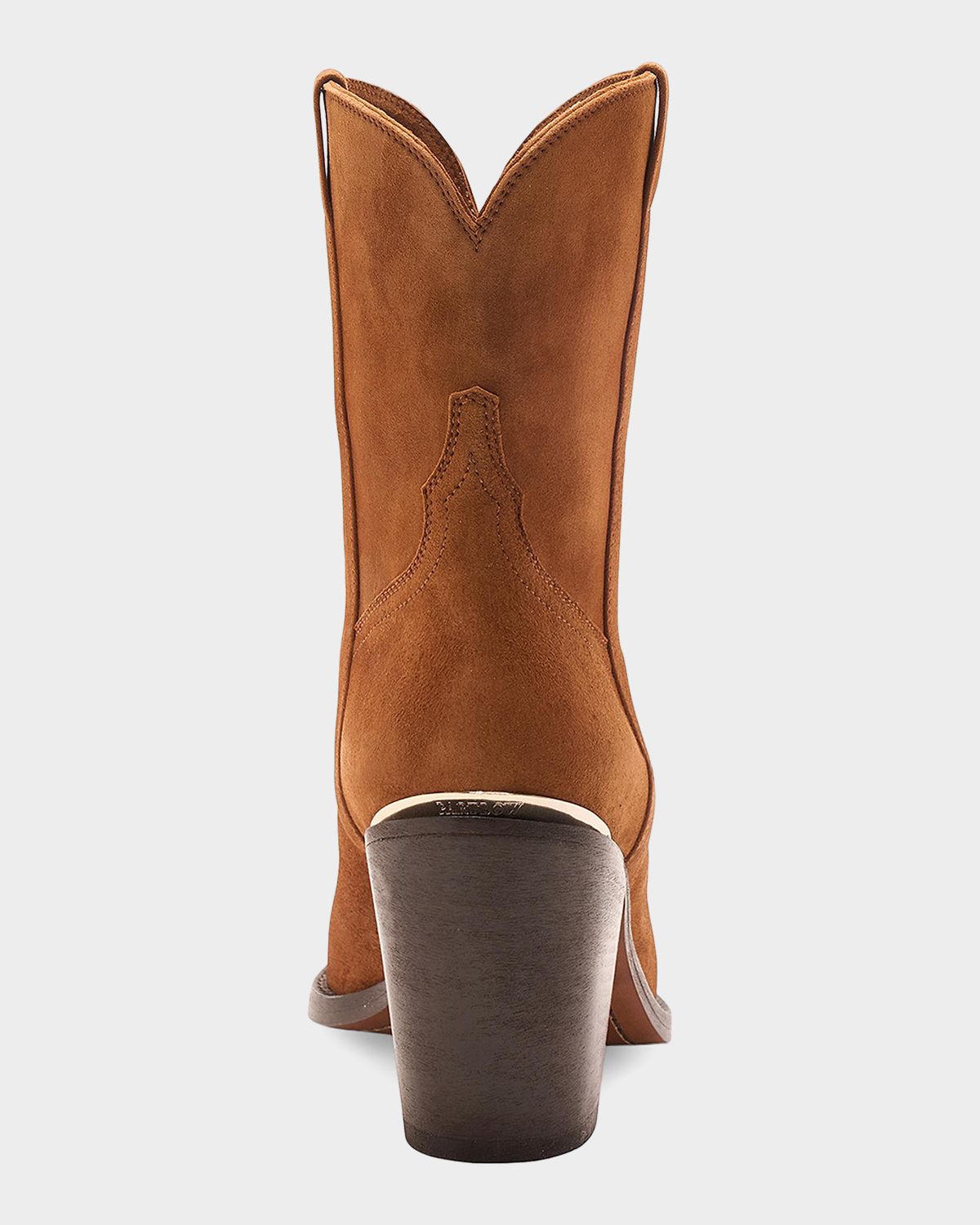 Partlow Leigh Anne Suede Western Ankle Booties | Thumbnail 4 Partlow Leigh Anne Suede Western Ankle Booties | Thumbnail 4