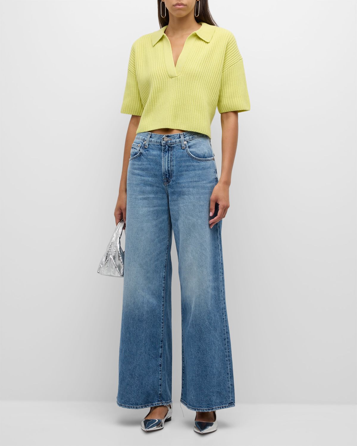 TWP Tiny Dancer Wide-Leg Denim Jeans