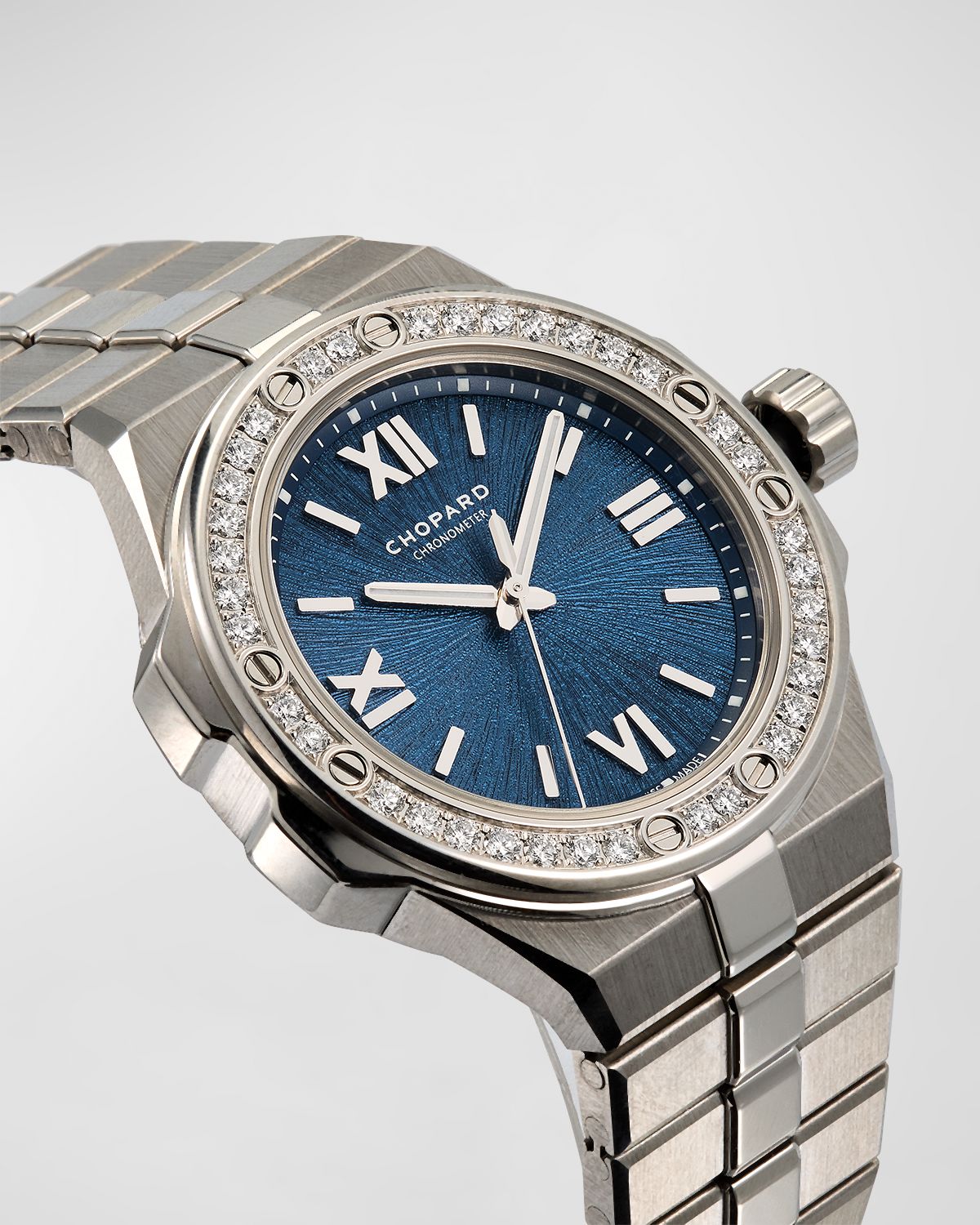 Chopard 33mm Alpine Eagle Diamond Watch with Bracelet Strap