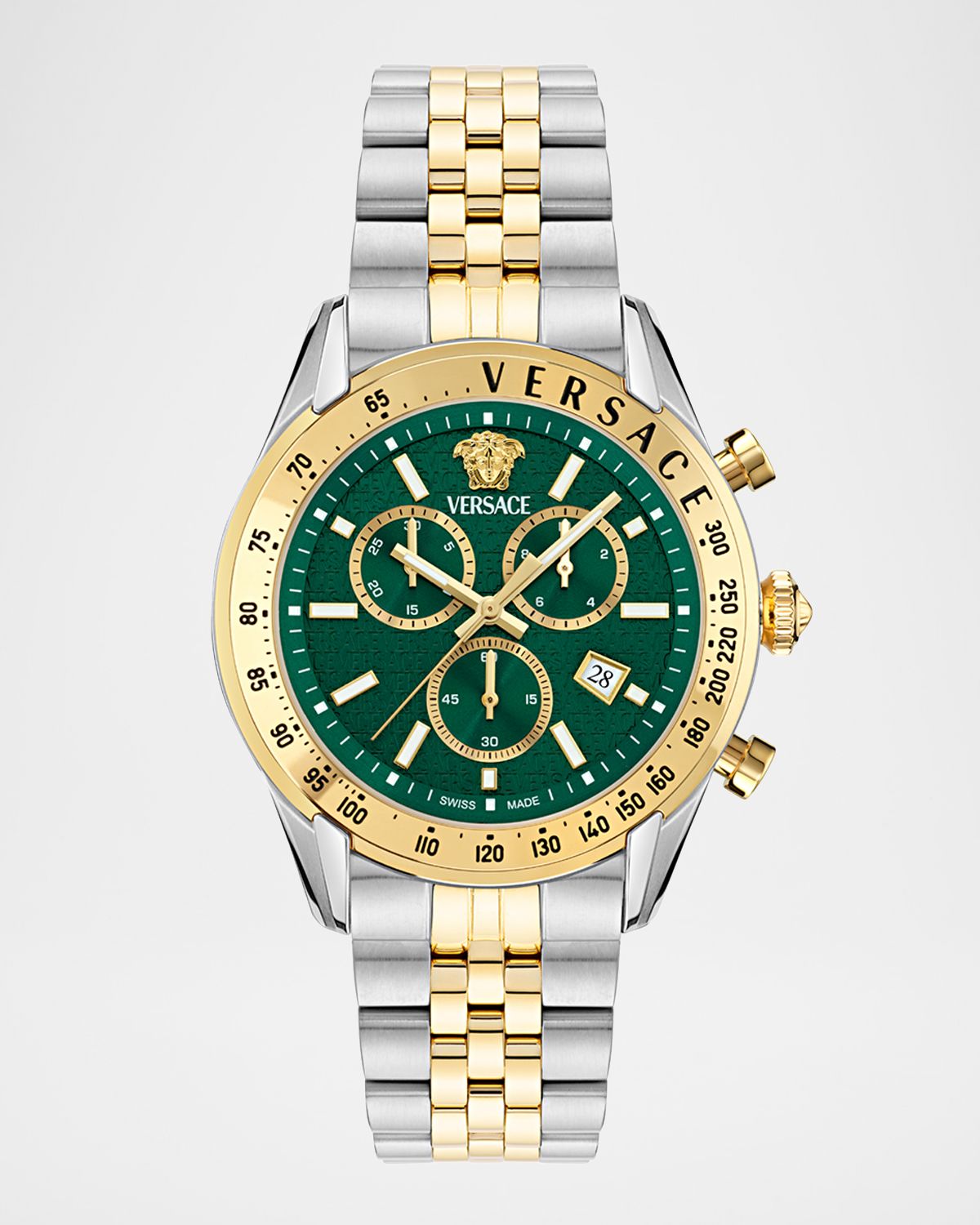 Versace Chrono Master Two-Tone Bracelet Watch, 44mm