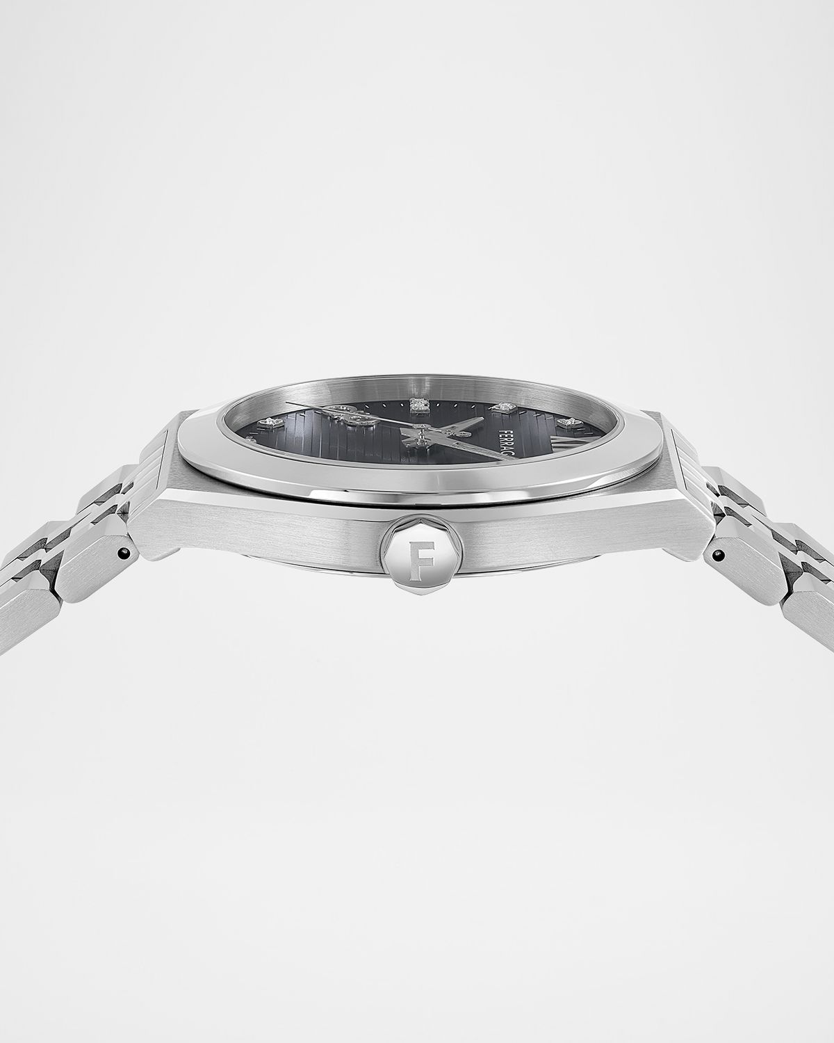 Ferragamo Vega New Bracelet Watch with Diamonds, 40mm