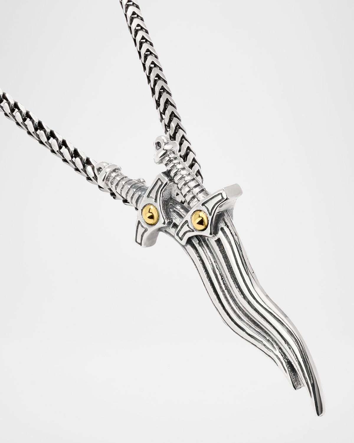 Konstantino Men 's Twin Sword Pendant