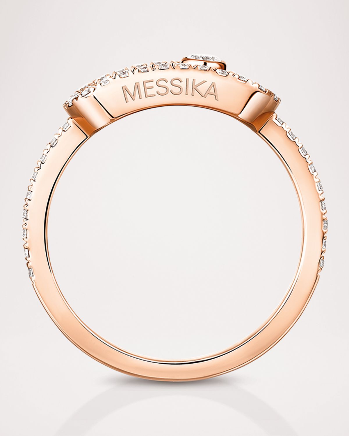 Messika MOVE UNO 18K ROSE GOLD DIAMOND RING