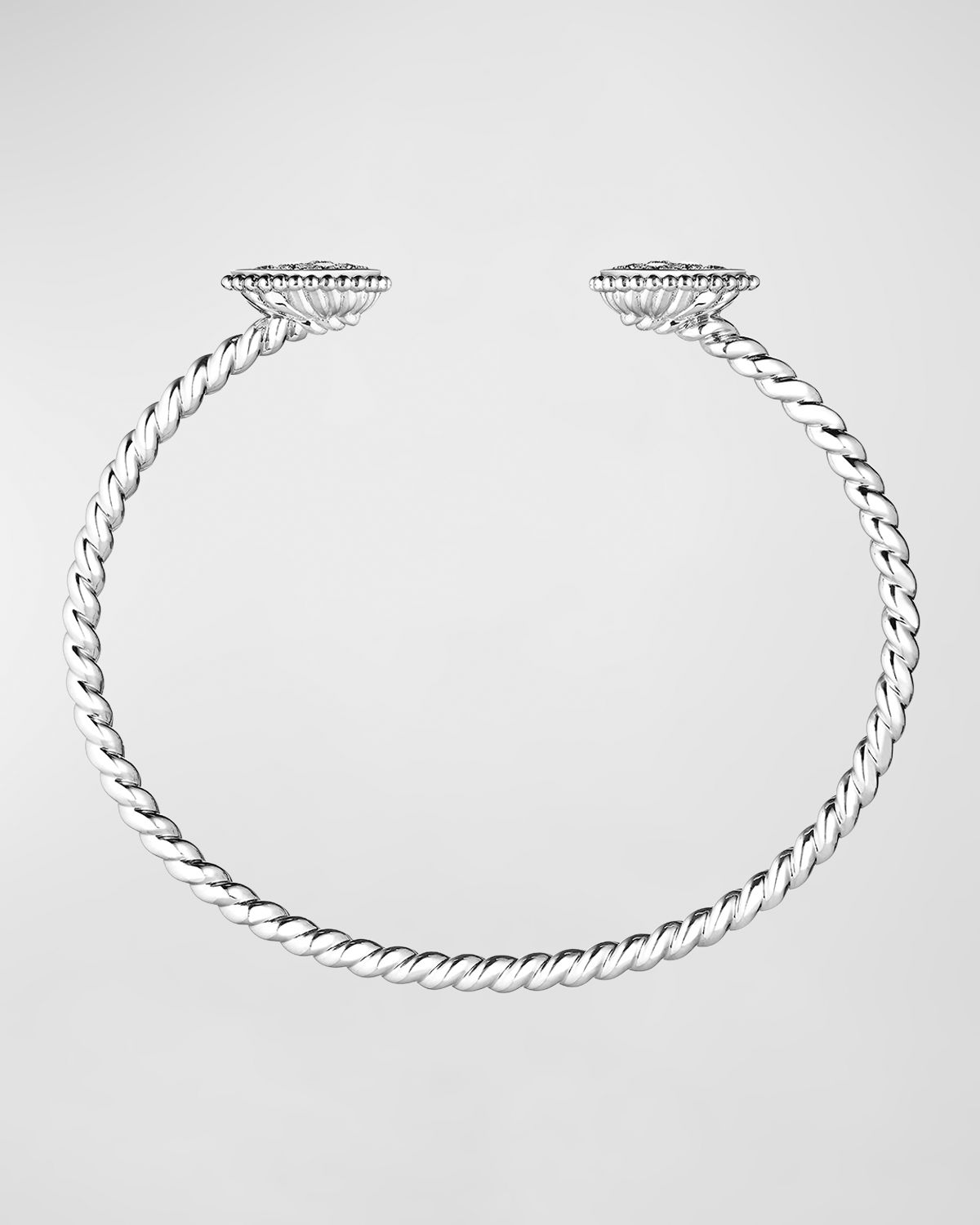 Boucheron Serpent Bohème 18K White Gold Small 2-Motif Diamond Bracelet