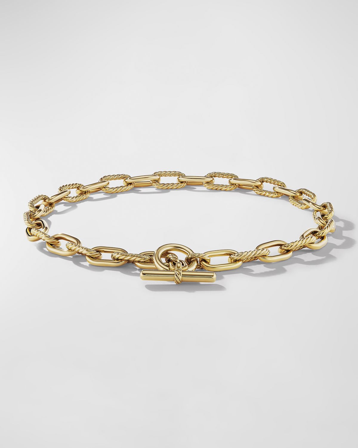 David Yurman DY Madison Toggle Chain Necklace in 18K Gold, 11mm, 20"L