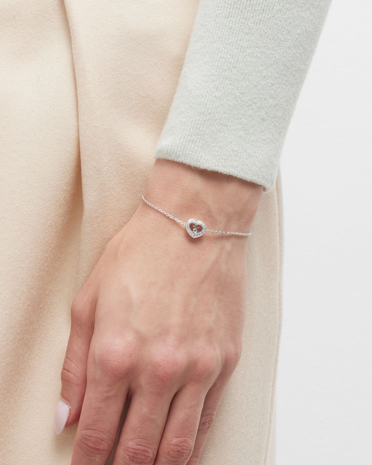 Chopard Happy Diamond Icons 18K White Gold Bracelet