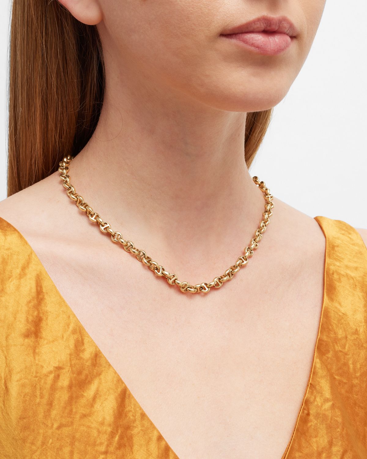 Hoorsenbuhs 18K Yellow Gold 5mm Necklace with Diamond Toggle