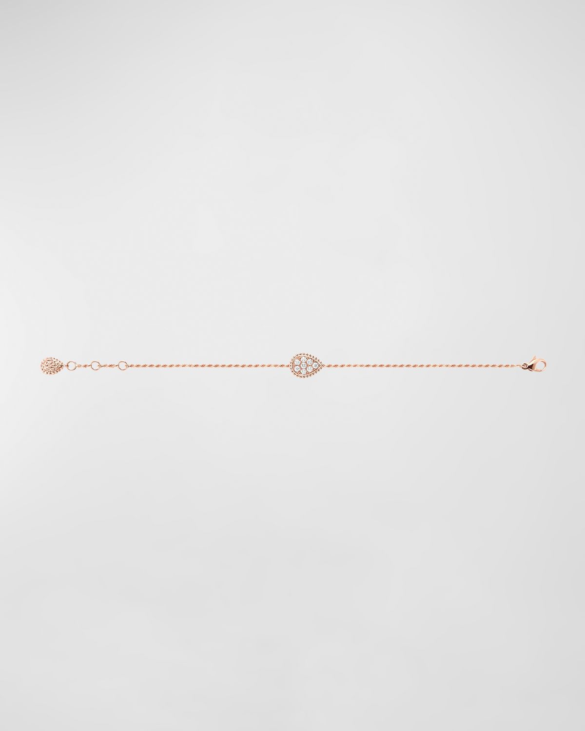 Boucheron Serpent Boheme 18K Rose Gold Diamond Motif Bracelet