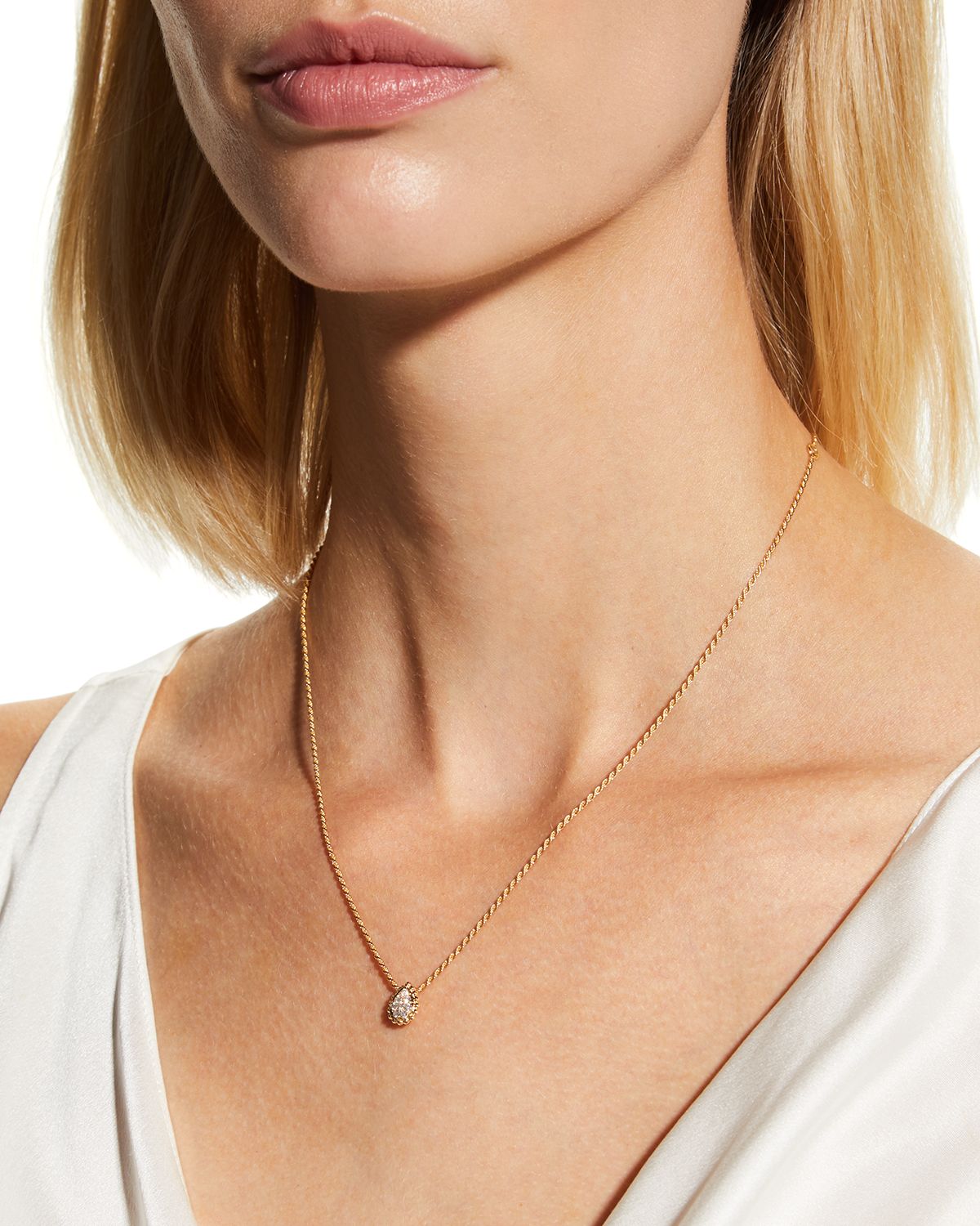 Boucheron Serpent Boheme 18K Yellow Gold Diamond Pendant Necklace