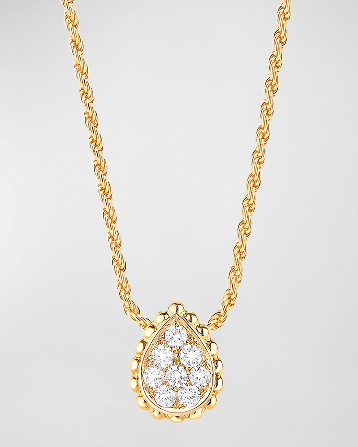 Boucheron Serpent Boheme 18K Yellow Gold Diamond Pendant Necklace