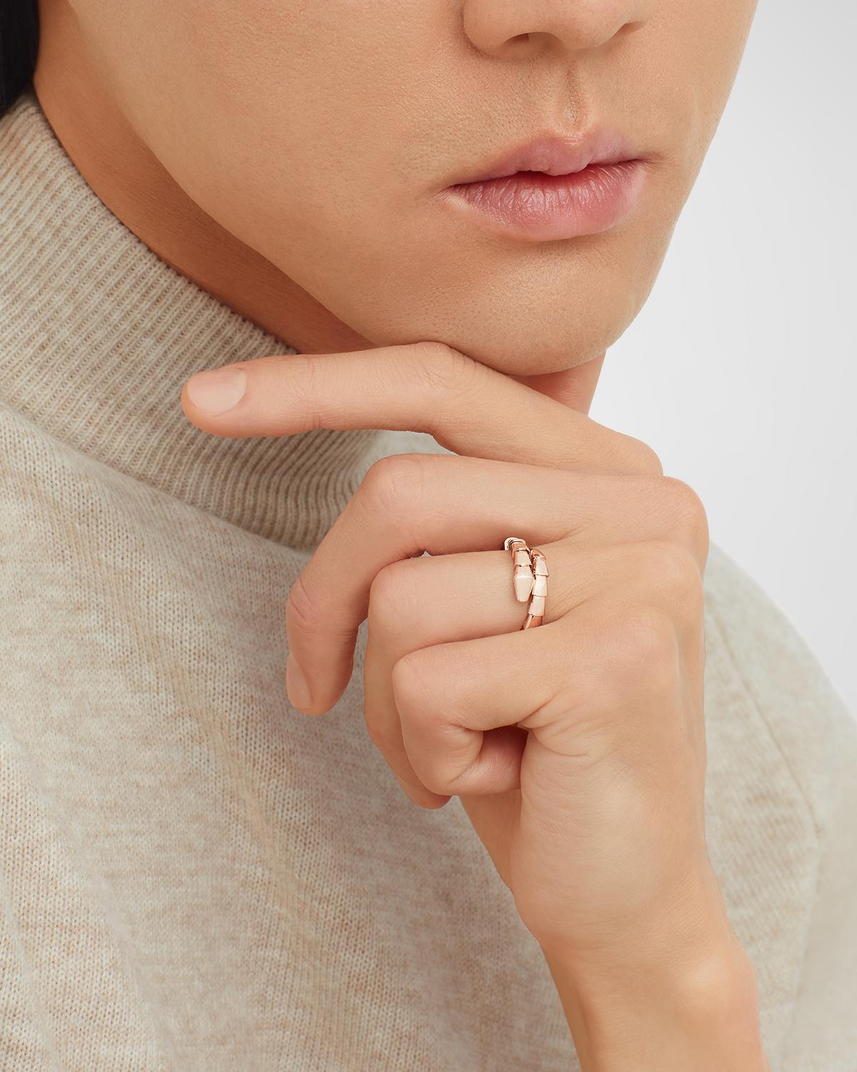 BVLGARI Serpenti Viper 18K Rose Gold Coil Ring, EU 53 / US 6.25 | Thumbnail 4 BVLGARI Serpenti Viper 18K Rose Gold Coil Ring, EU 53 / US 6.25 | Thumbnail 4