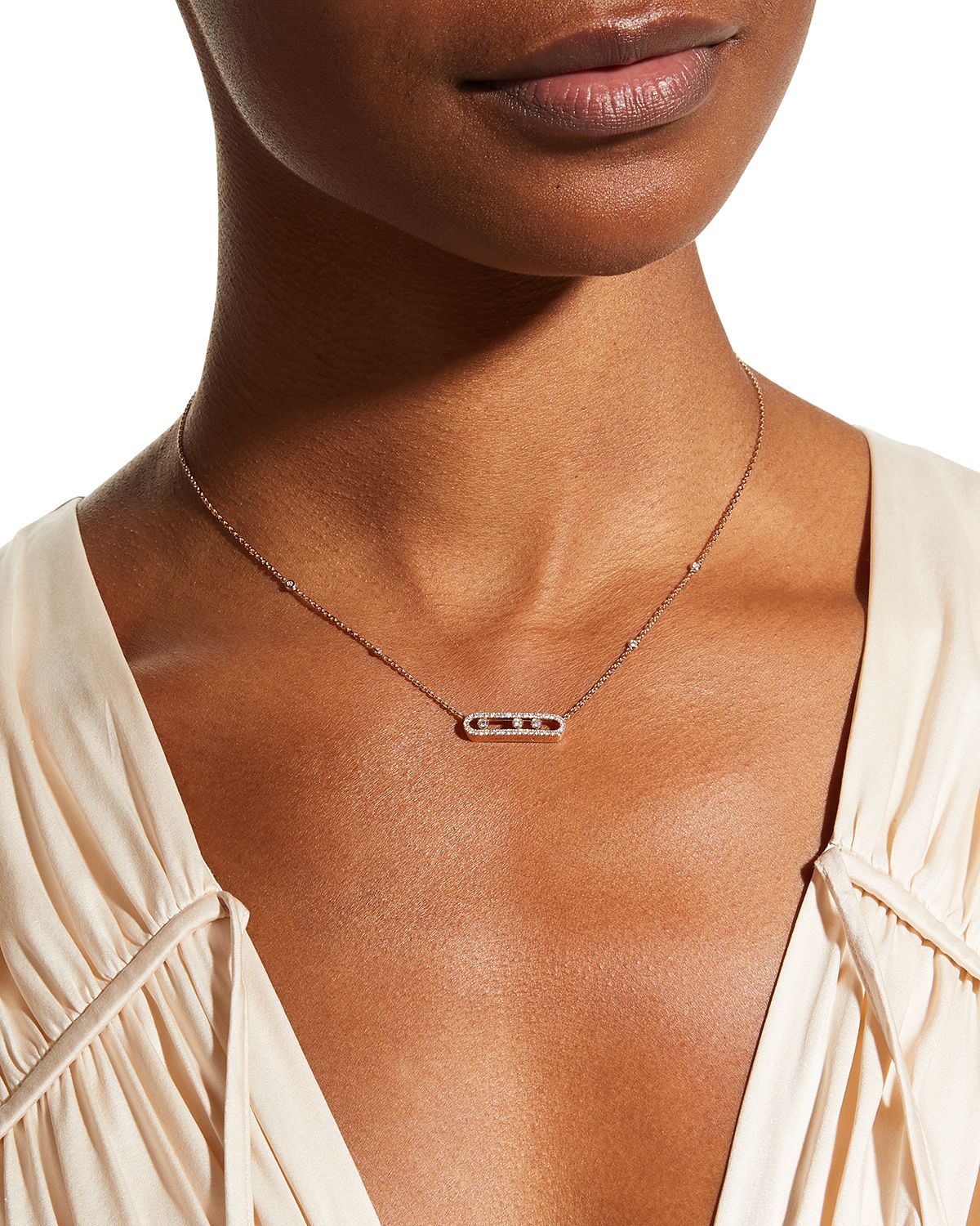 Messika BABY MOVE PAVE DIAMOND NECKLACE