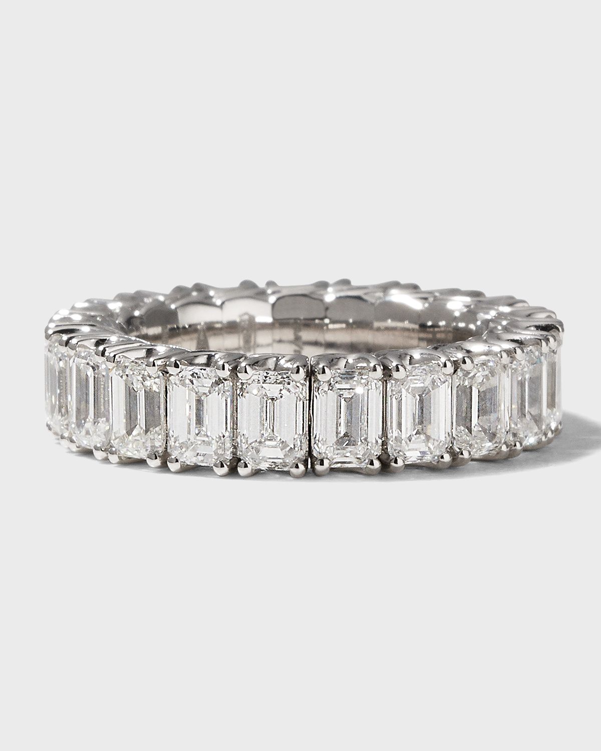 Picchiotti Xpandable 18k White Gold Emerald-Cut Diamond Ring, Size 6.25 - 9.50