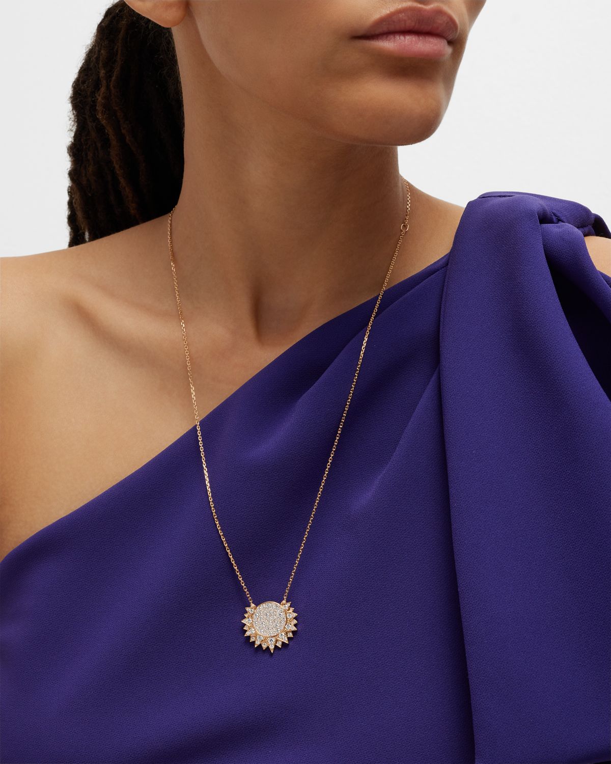 PIAGET Sunlight 18k Rose Gold Diamond Pendant Necklace