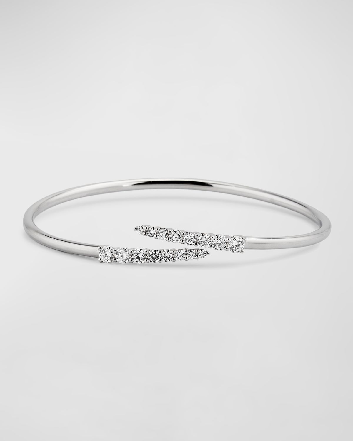 Memoire White Gold Diamond Bypass Bracelet, 1.05-1.17tcw