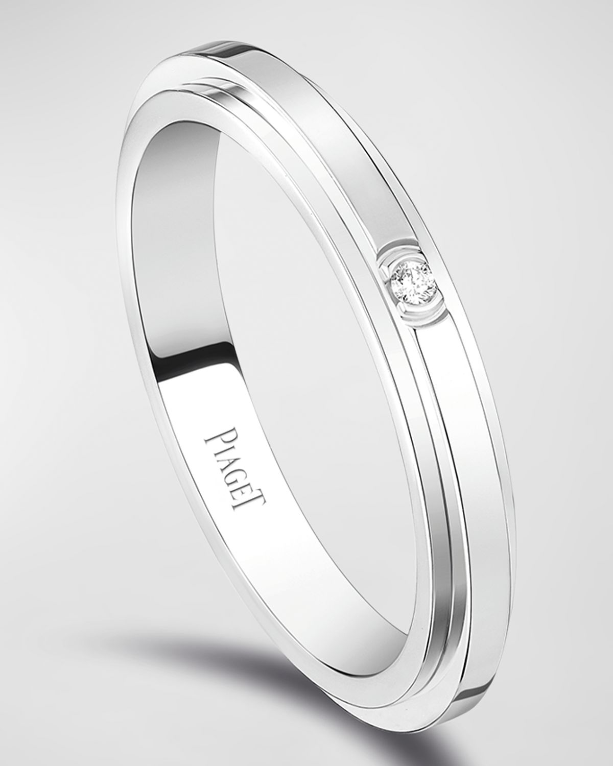 PIAGET Possession 18K White Gold 1-Diamond Ring