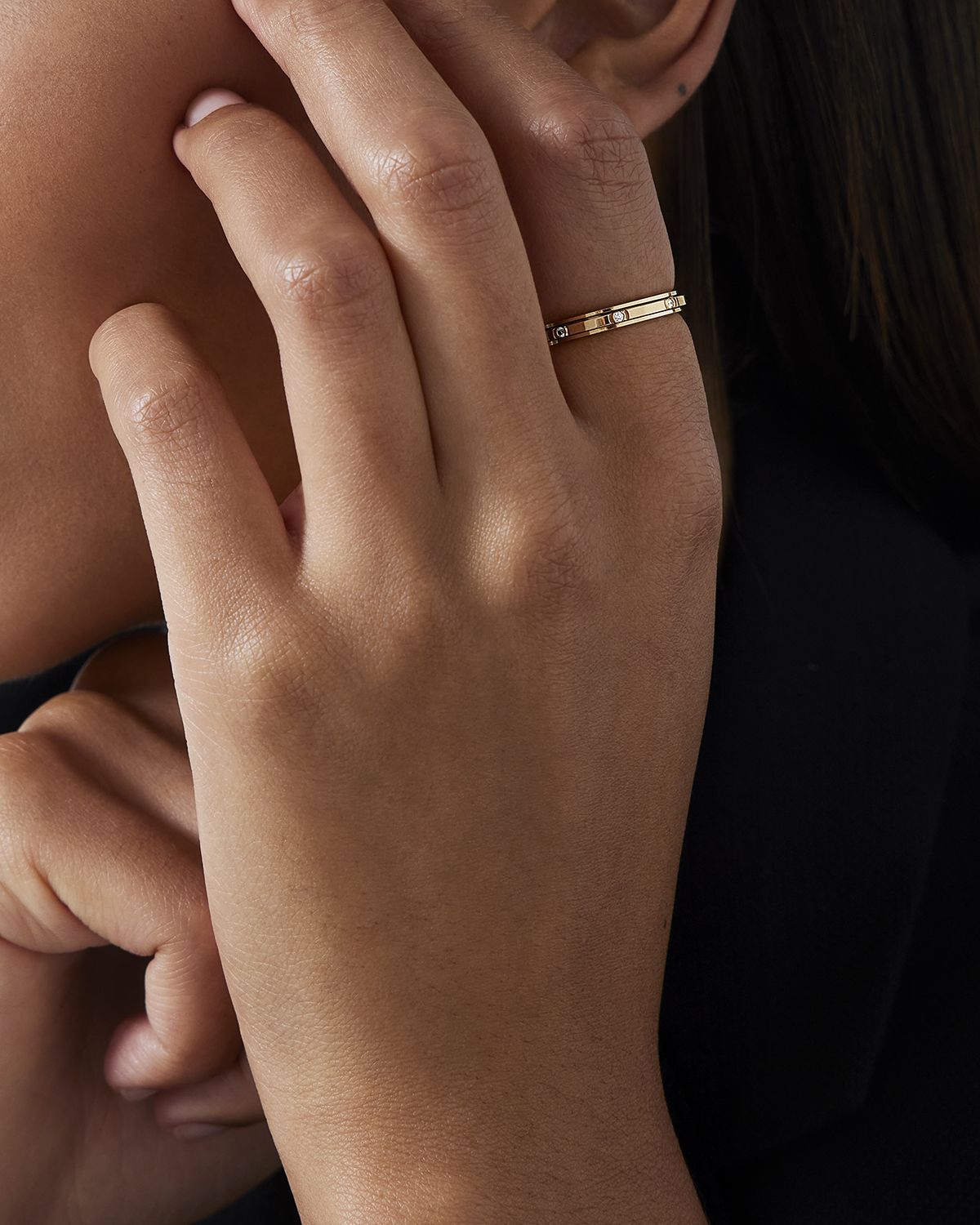 PIAGET Possession 18K Rose Gold 8-Diamond Ring, EU 51 / US 5.75